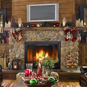 Decoraciones navideñas para las chimeneas - Navidad