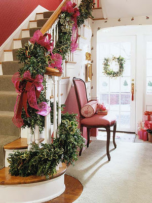 Decorar las escaleras en navidad - Navidad