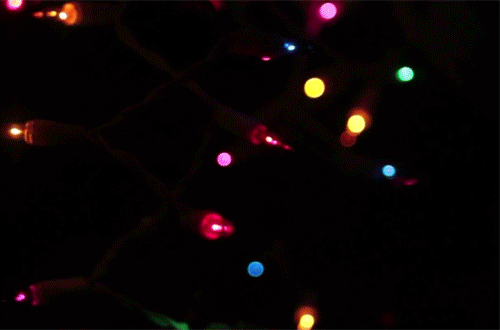 gif de navidad - luces navideñas