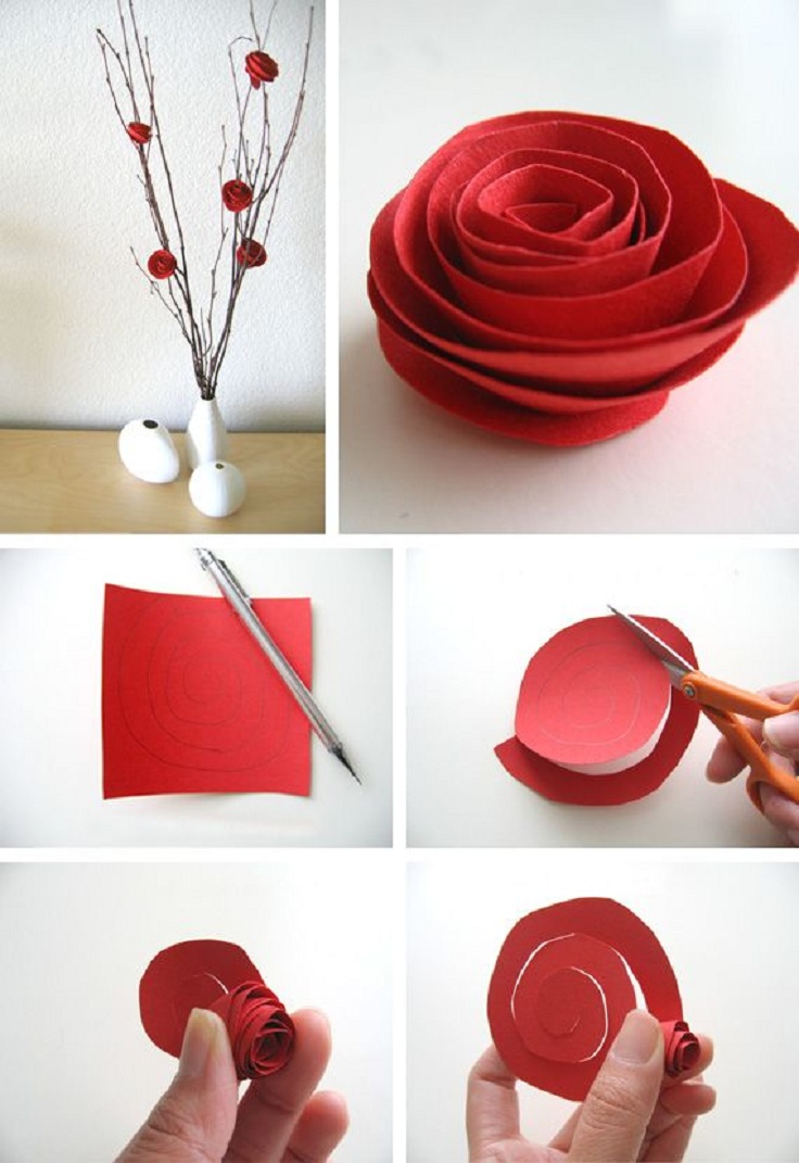 Cómo hacer flores de Navidad de papel?