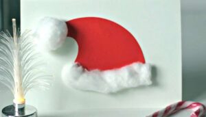 Tarjetas de felicitación de Navidad - Gorro de Papá Noel