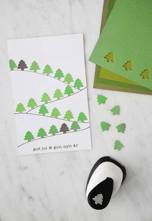 Felicitaciones de Navidad personalizadas 3 Felicitaciones de Navidad - Un bosque de abetos