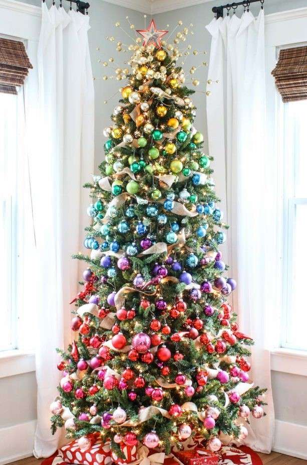 árbol de Navidad multicolor