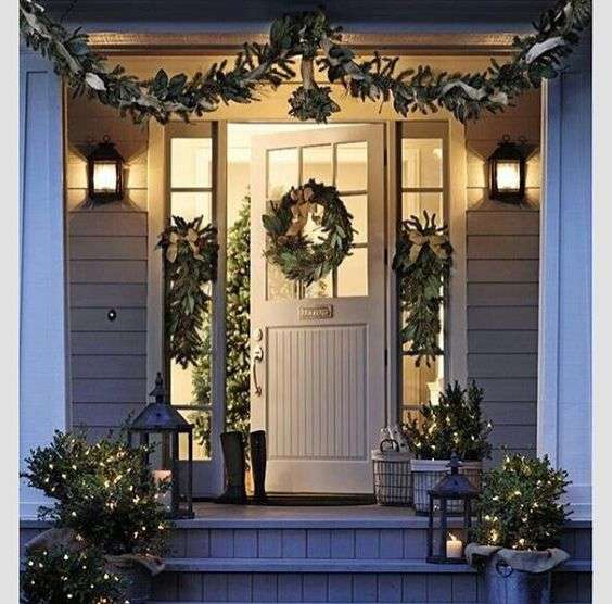 decorar la puerta de casa en Navidad IV