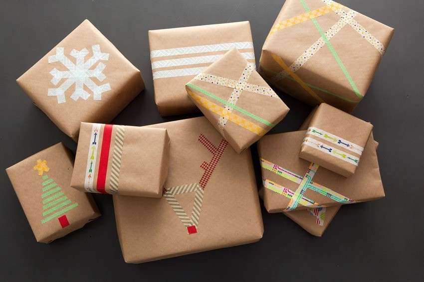  envolver regalos con washi tape