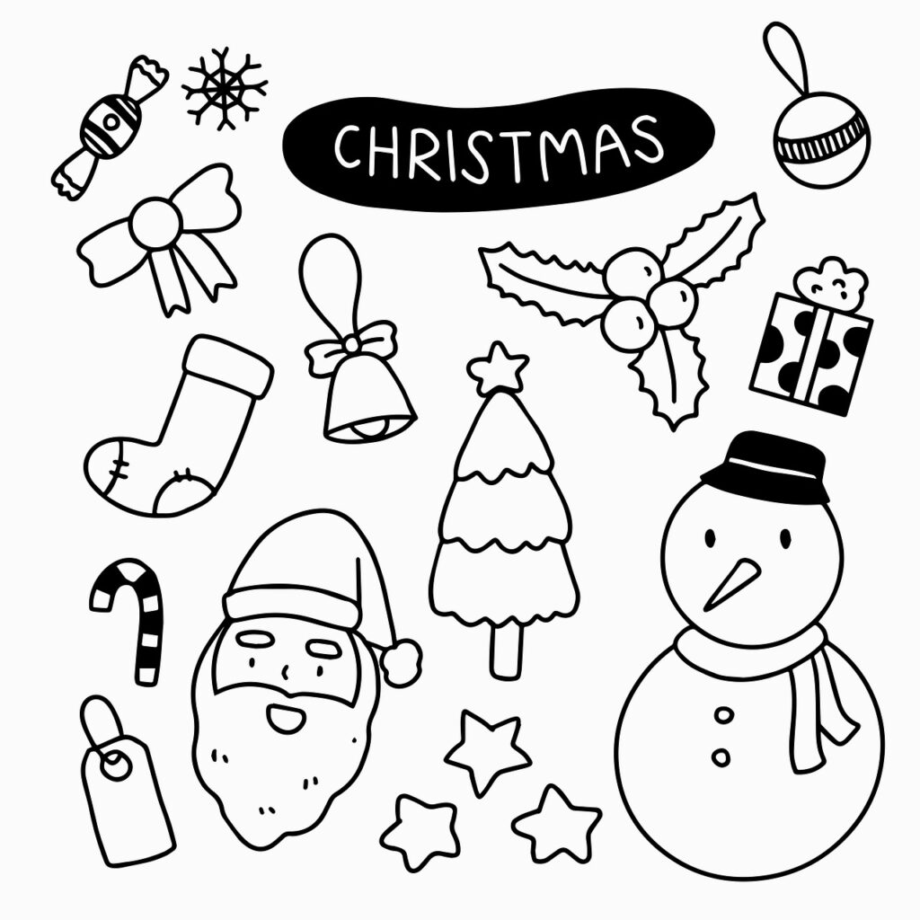 Más de 10 dibujos de Navidad para colorear