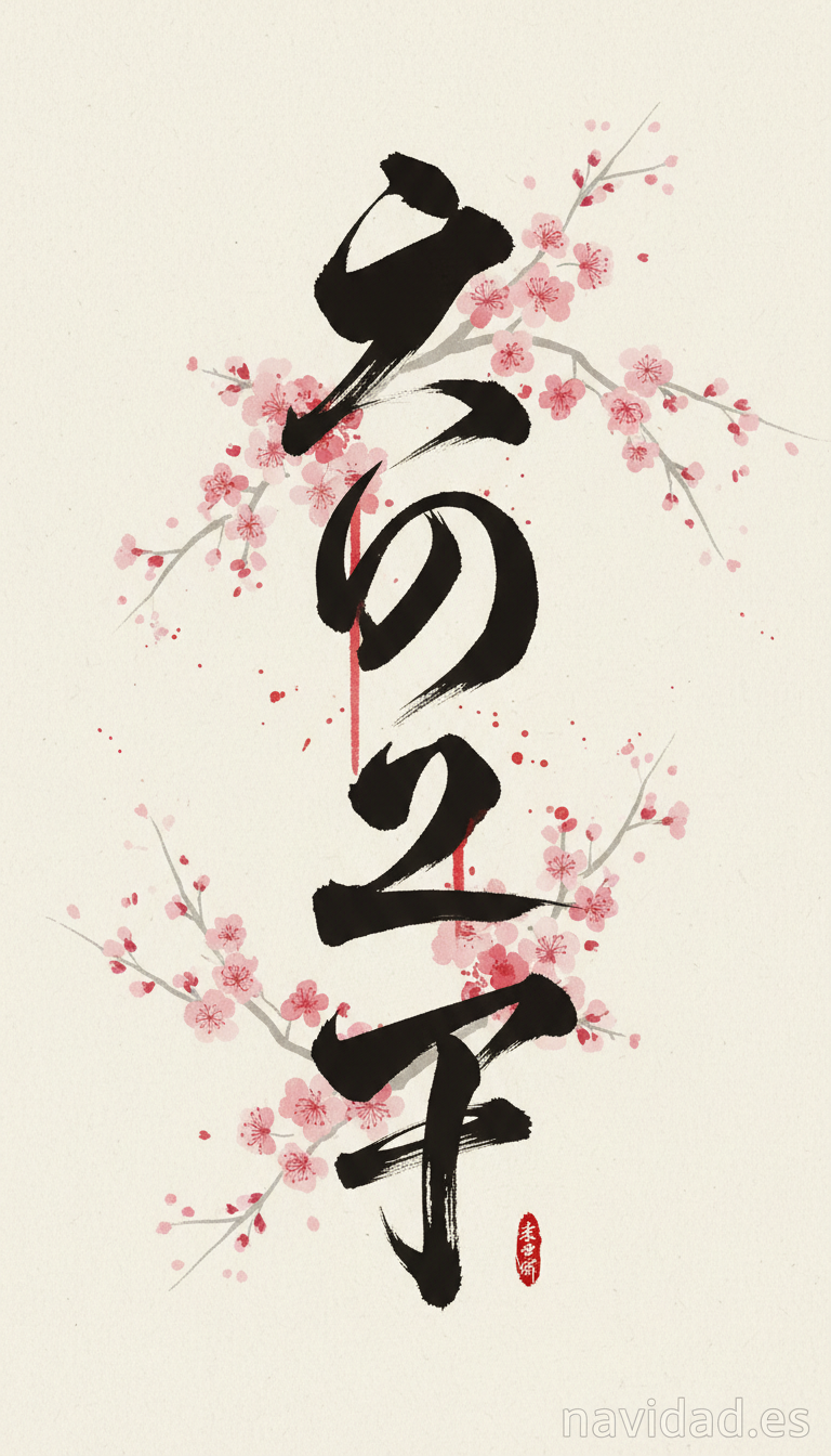 Fondo de pantalla Año Nuevo 2027 - caligrafía japonesa 2027