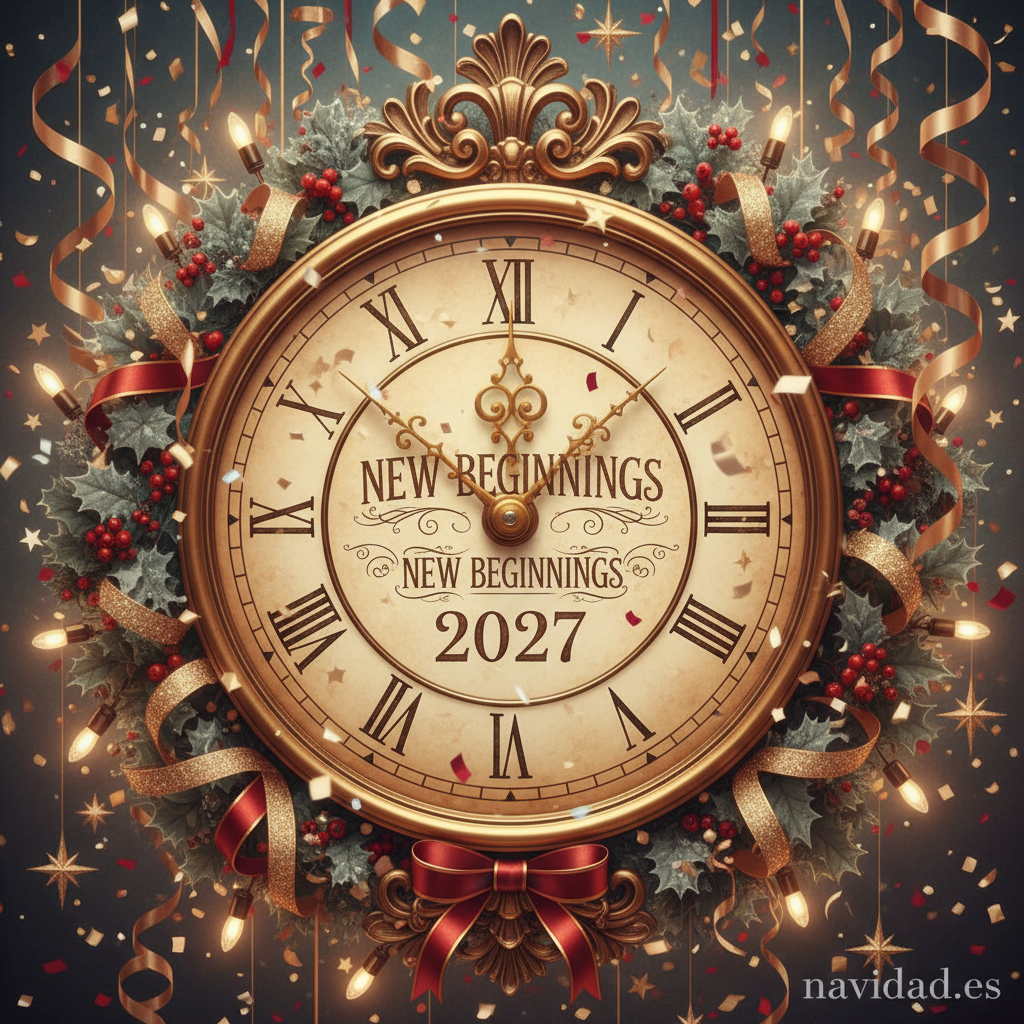 Imágenes para felicitar el Año Nuevo 2027 por WhatsApp 10 Imagen Feliz Año Nuevo 2027