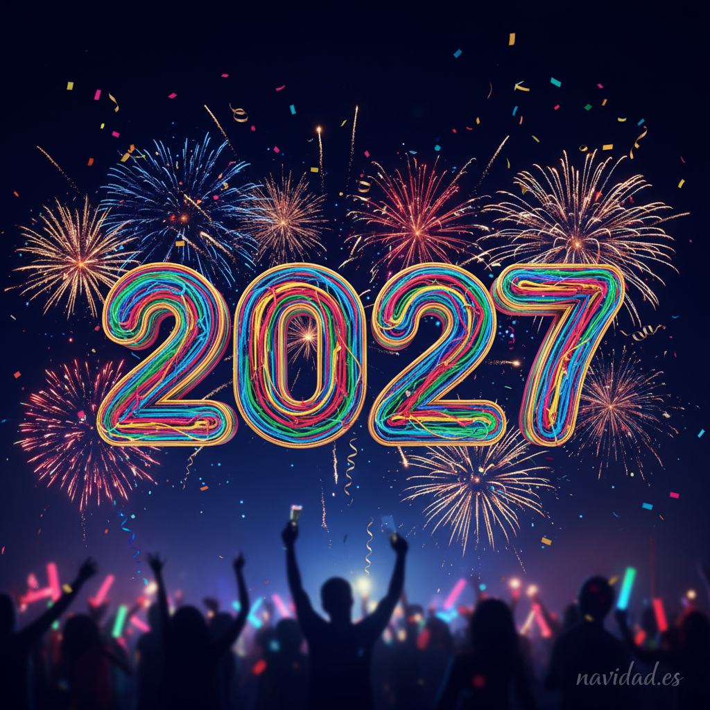 Imágenes para felicitar el Año Nuevo 2027 por WhatsApp 3 Imagen Feliz Año Nuevo 2027