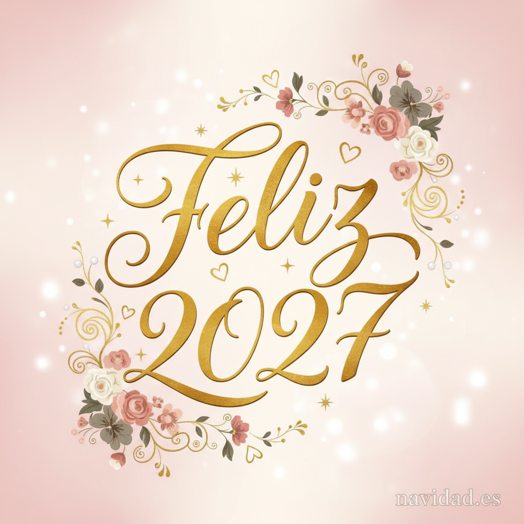 Imágenes para felicitar el Año Nuevo 2027 por WhatsApp 5 Imagen Feliz Año Nuevo 2027