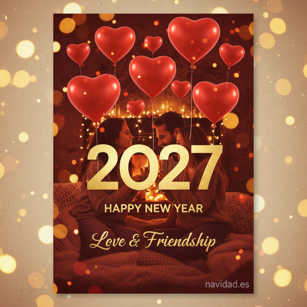 Imágenes para felicitar el Año Nuevo 2027 por WhatsApp 6 Imagen Feliz Año Nuevo 2027