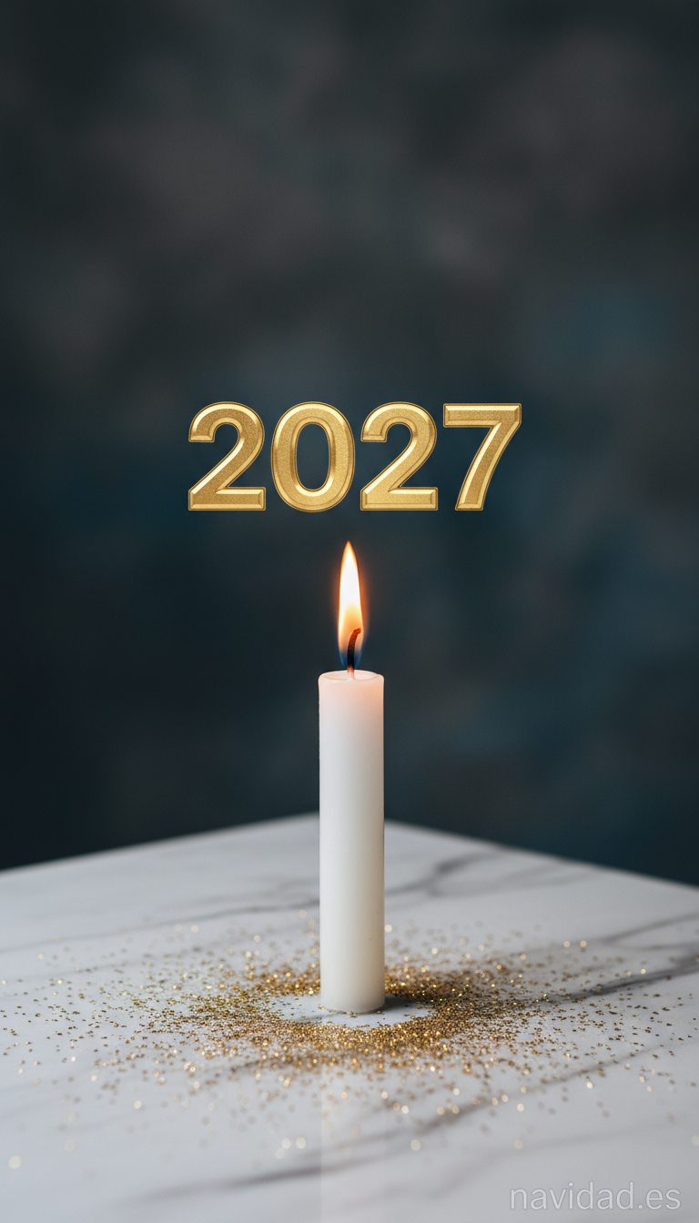 Fondos de pantalla para celebrar el Año 2027: diseños festivos para móvil y escritorio 20 Fondo vela Año Nuevo 2027