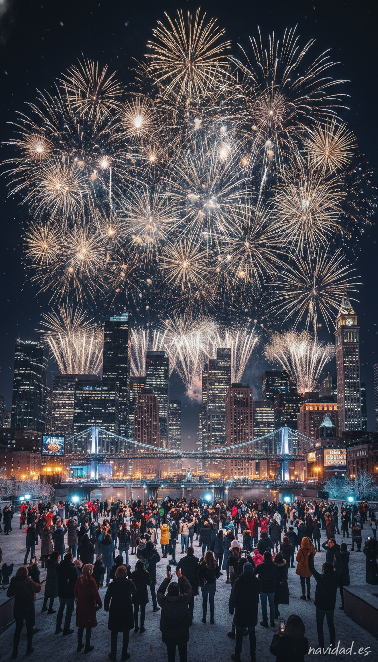 Fondo Año Nuevo 2027 - Fuegos artificiales