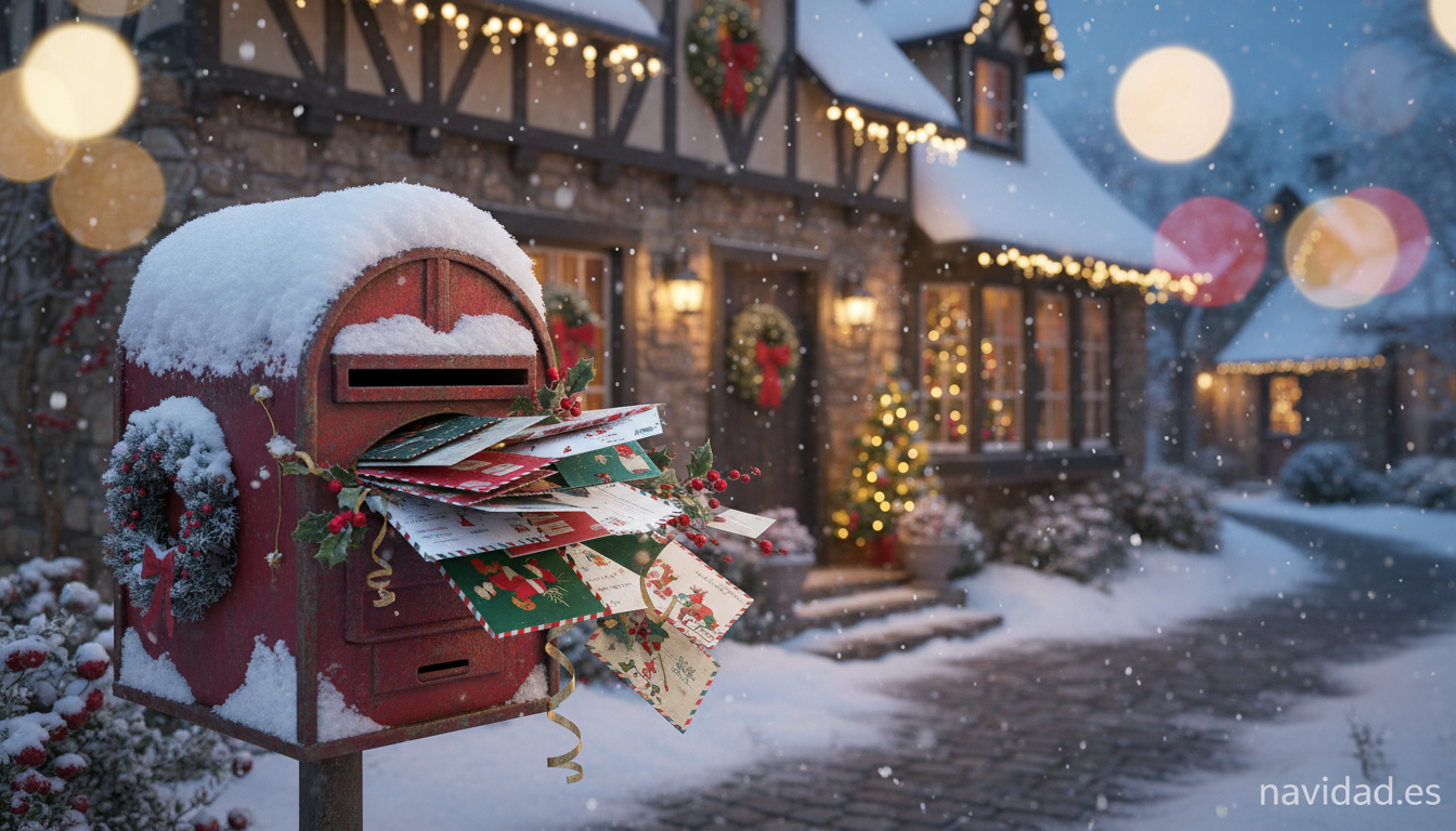 Cartas a Papá Noel graciosas: las más divertidas para esta Navidad 2 Buzón navideño rebosante de cartas a Papá Noel y los Reyes Magos