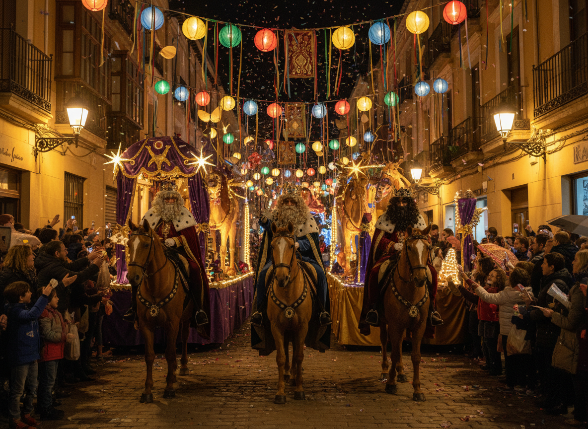 Cabalgata de Reyes Magos en España