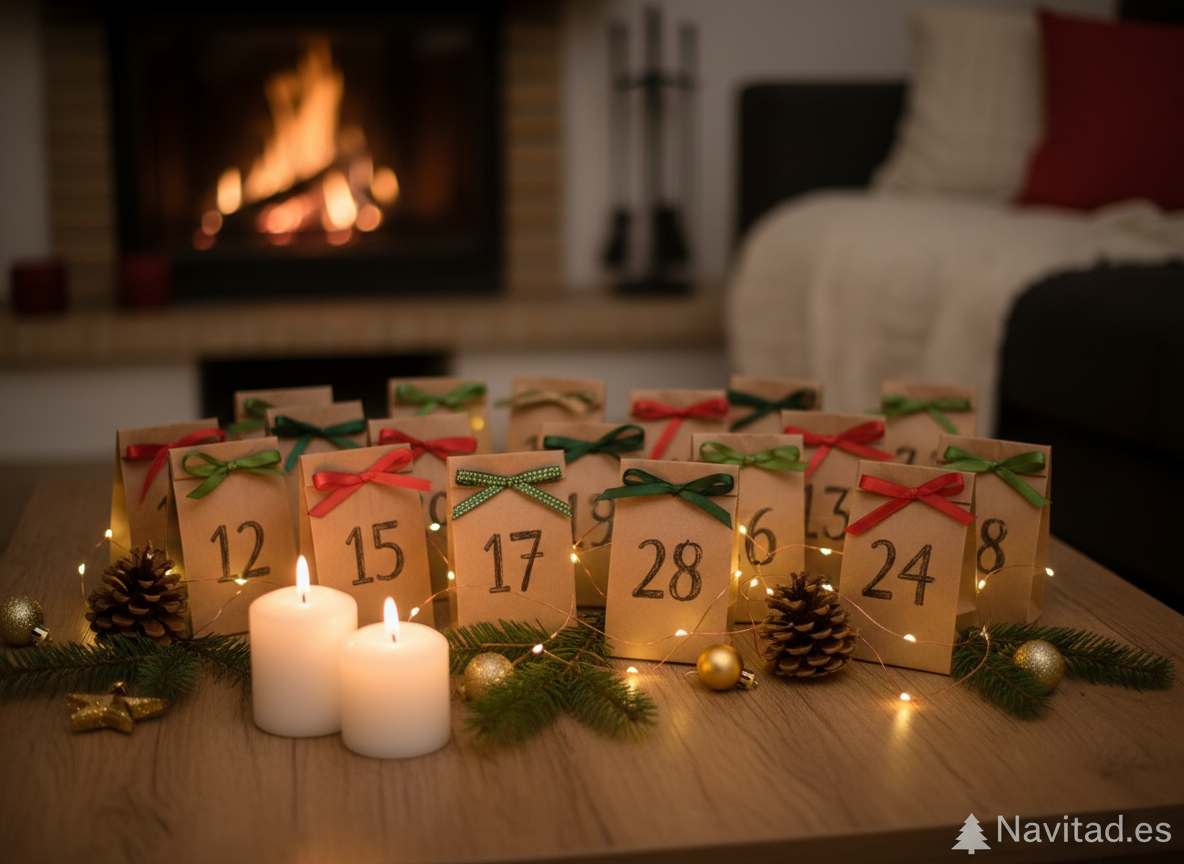 Cómo hacer un calendario de Adviento casero paso a paso