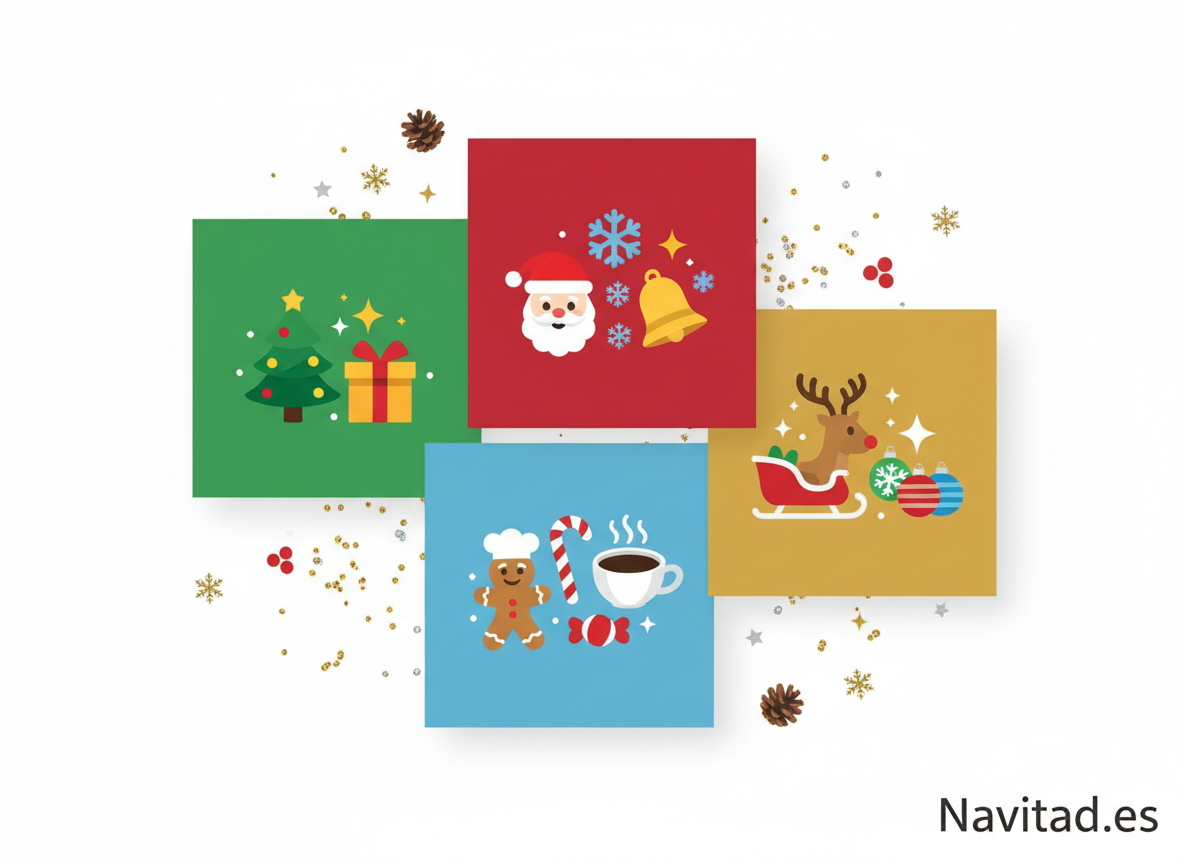 Ideas de combinaciones de emojis navideños