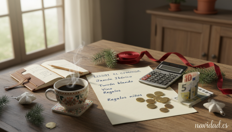 Lista de la compra y presupuesto para ahorrar en Navidad 2026