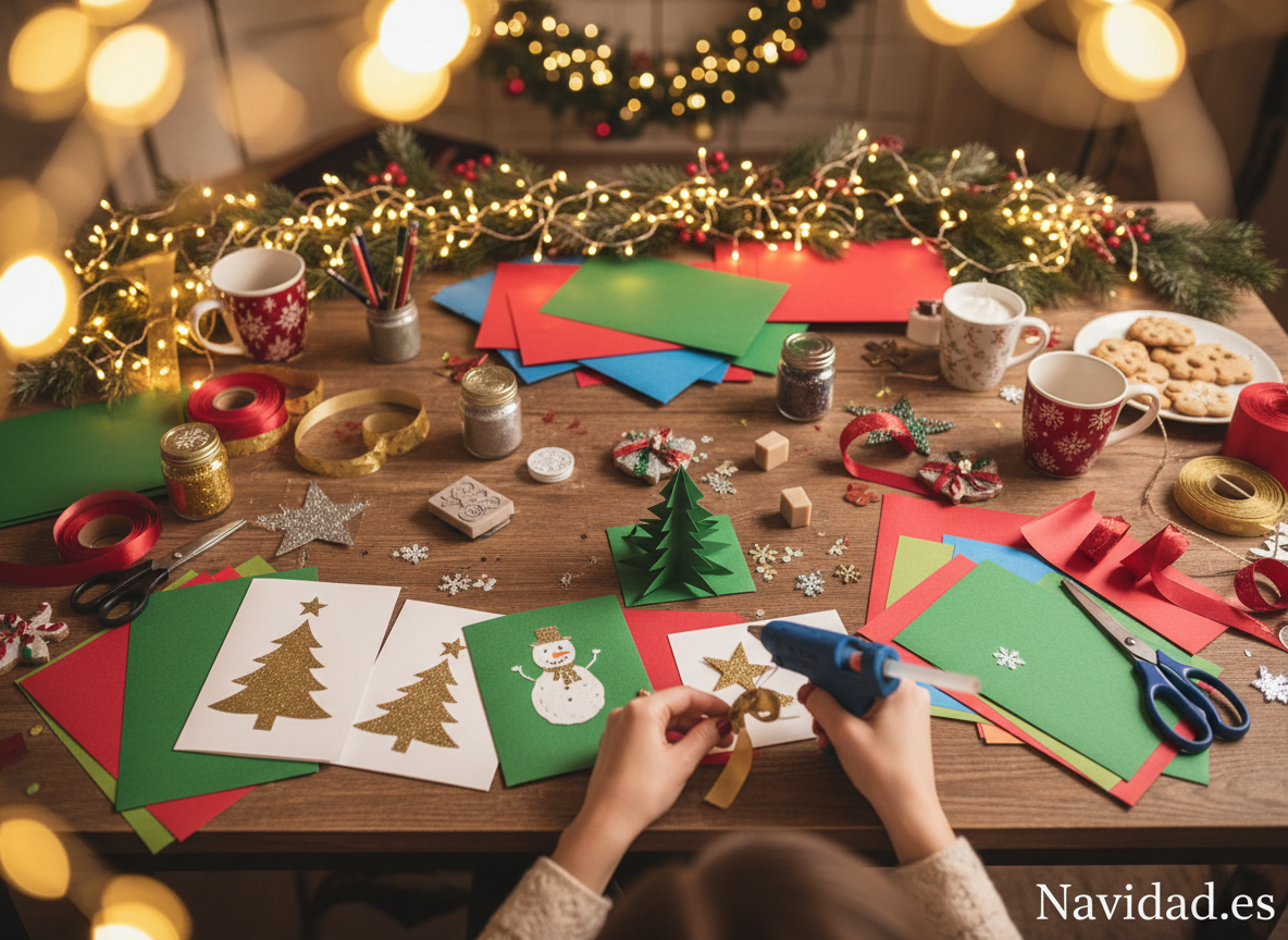 Cómo hacer una tarjeta de Navidad creativa y original DIY