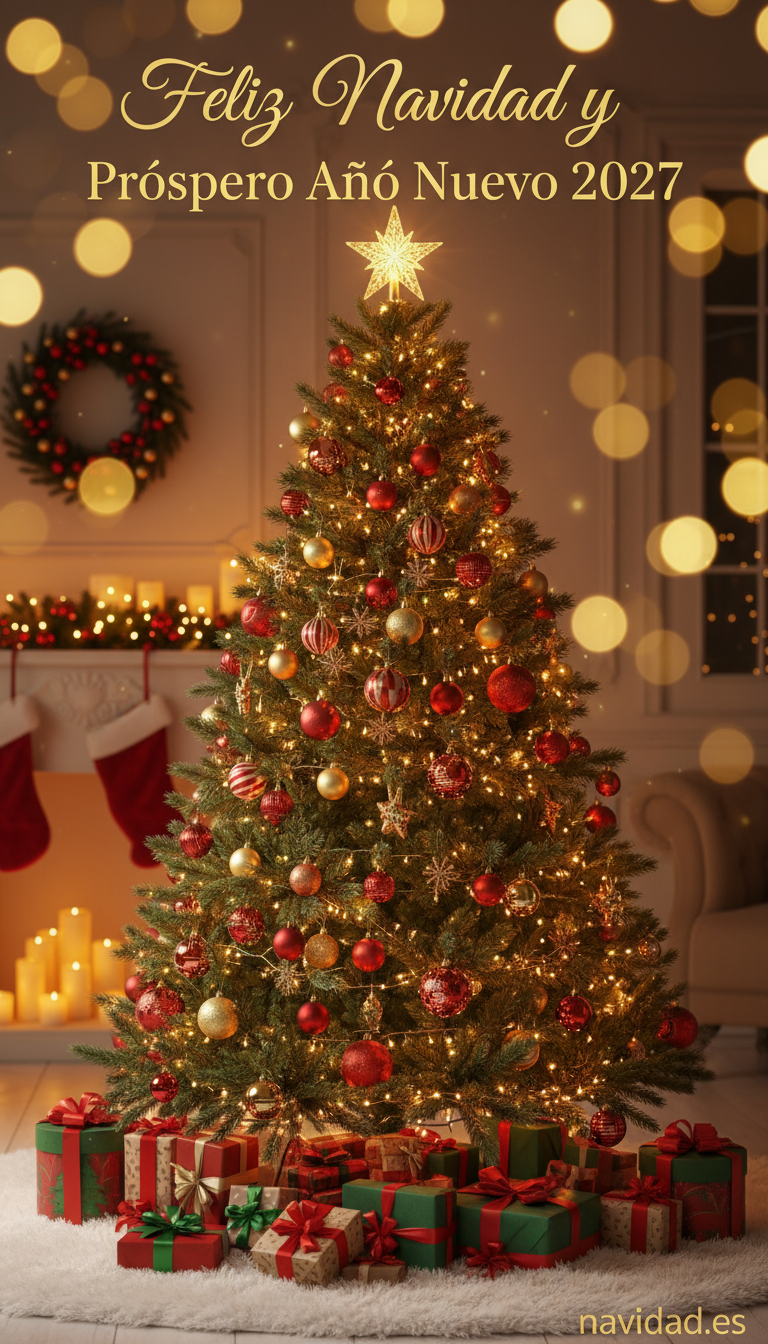 Felicitaciones navideñas para WhatsApp: las más originales y graciosas 4 Felicitación navideña vertical para WhatsApp: Feliz Navidad y Próspero Año Nuevo 2027
