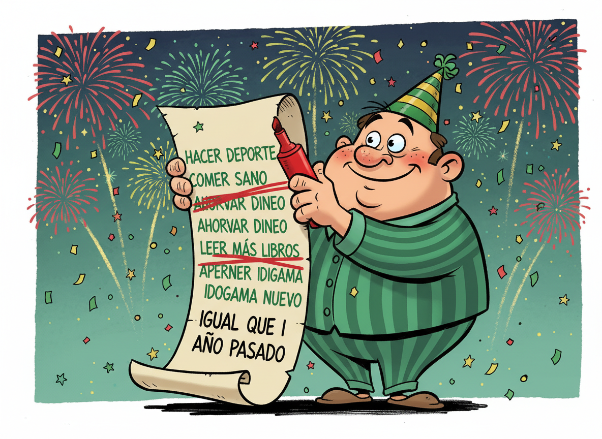 Imágenes graciosas sobre propósitos de Año Nuevo que nunca se cumplen