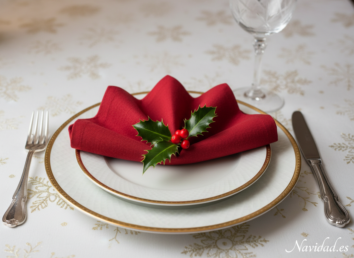 Cómo decorar una mesa de Navidad: tips, ideas y ejemplos para una cena perfecta 4 Puesta de mesa elegante para la cena de Navidad