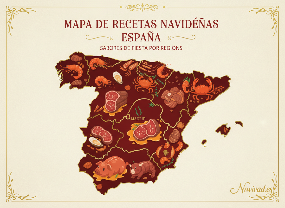 Qué buscan los españoles en Navidad cuando quieren cocinar carne 1 Mapa de recetas navideñas más buscadas por regiones de España