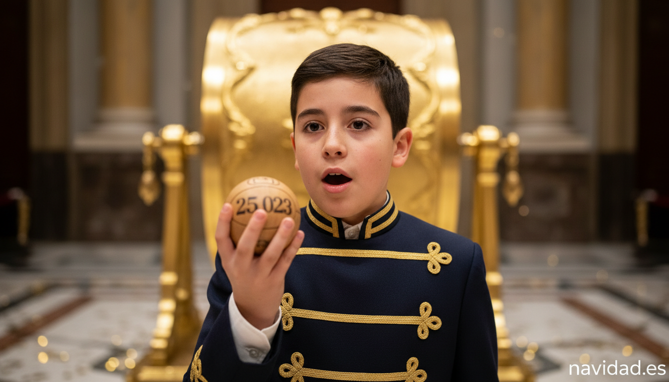 Sorteo del Niño 2027: premios, fecha y cómo se reparten los 770 millones 1 Niño de San Ildefonso cantando un número del Sorteo del Niño