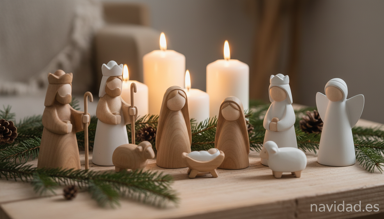 Belenes de diseño: nacimientos modernos para Navidad 2026 1