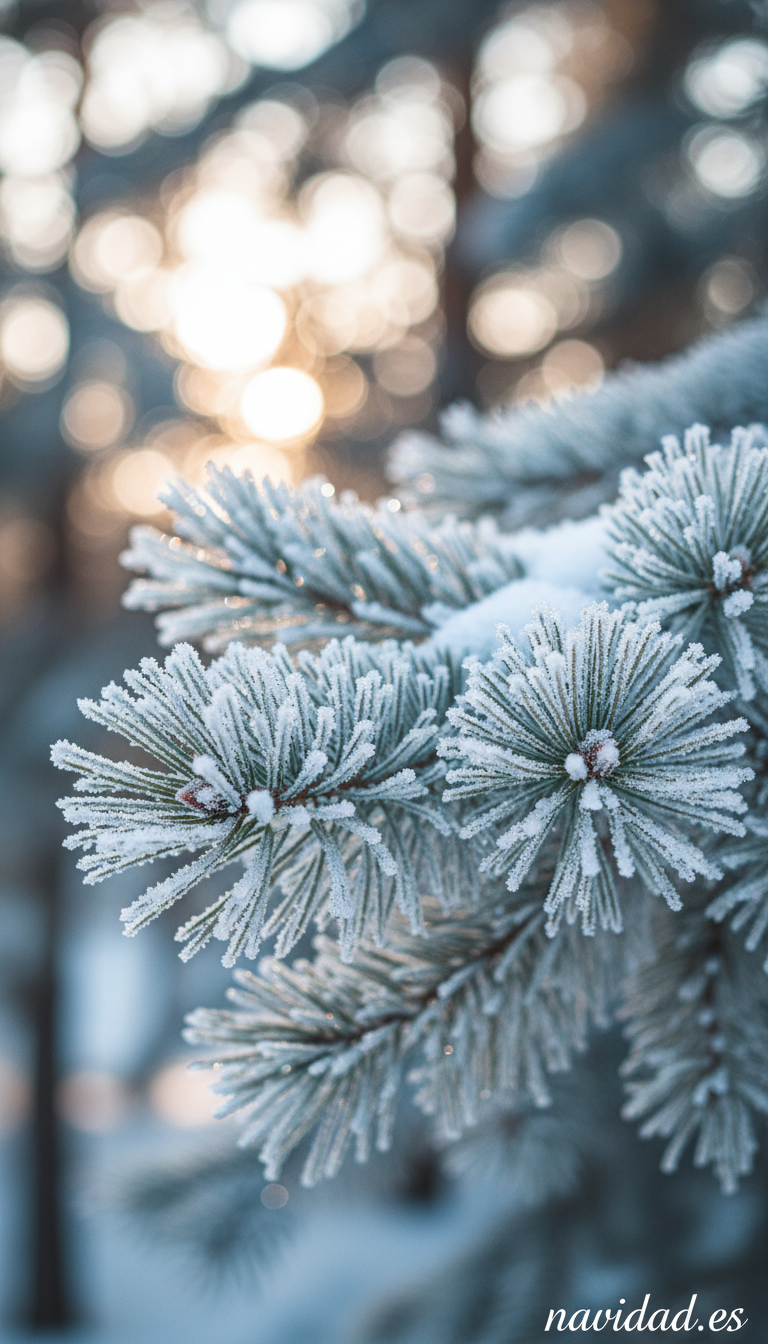 Fondos de móvil con paisajes nevados para Navidad 2026 4 Fondos de móvil con paisajes nevados para Navidad 2026 4