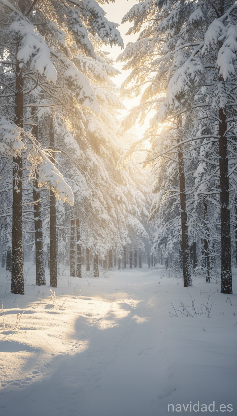 Fondos de móvil con paisajes nevados para Navidad 2026 1 Fondos de móvil con paisajes nevados para Navidad 2026 1
