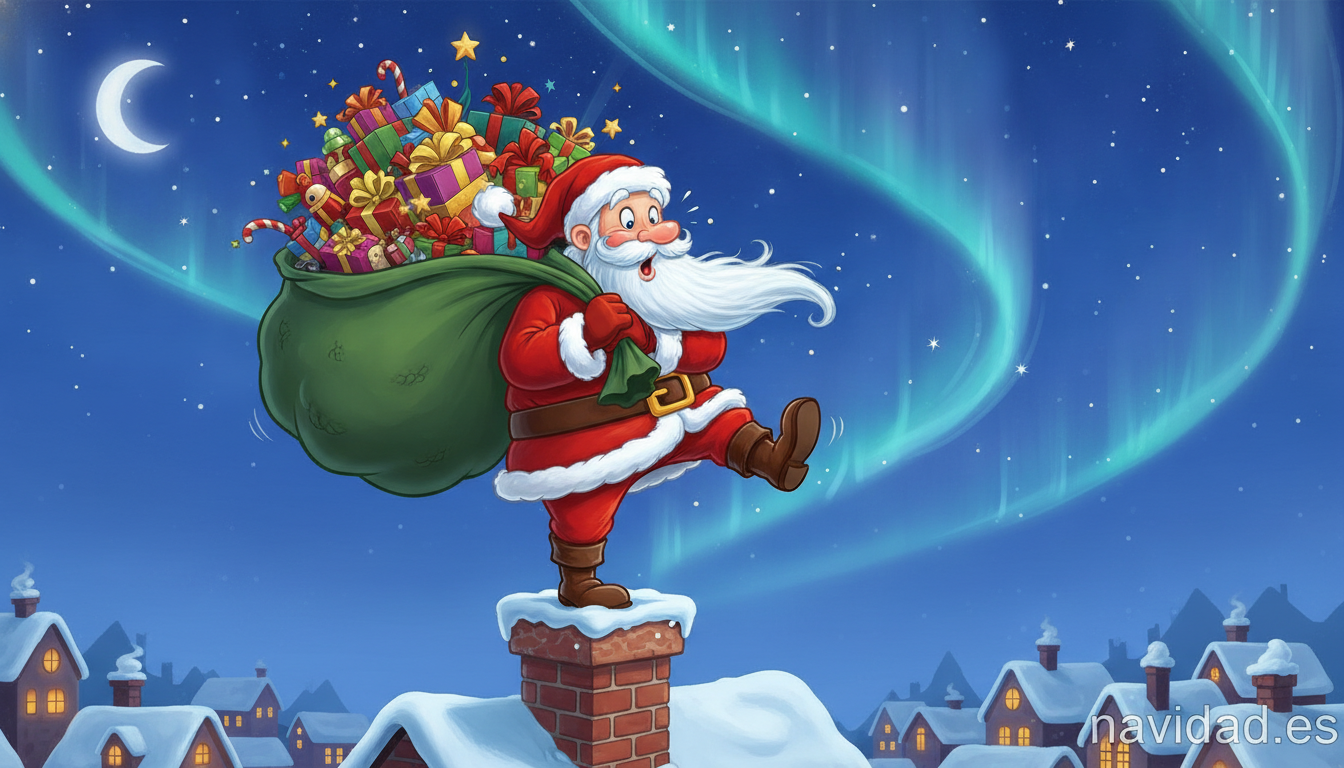 Fondos de pantalla navideños divertidos de Papá Noel 2026 1