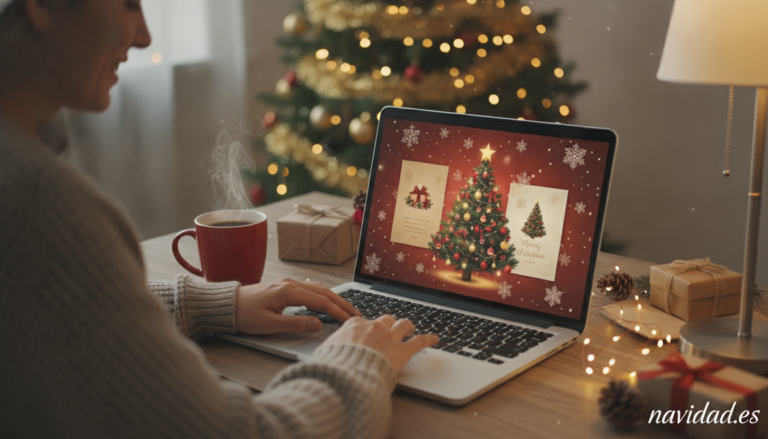 Crear postales navideñas digitales personalizadas