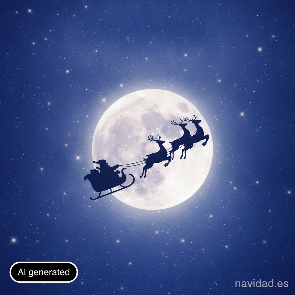 Fondo de pantalla navideño: Papá Noel entre estrellas 2
