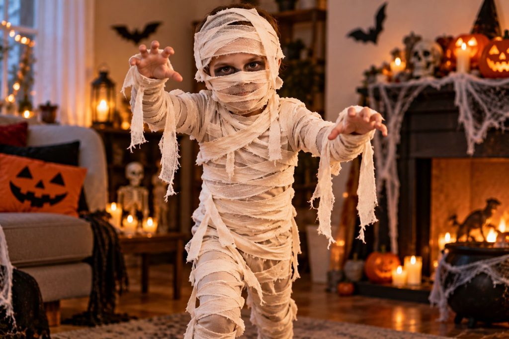 10 disfraces de Halloween caseros fáciles y baratos para hacer en casa 3 disfraces de Halloween caseros - momia